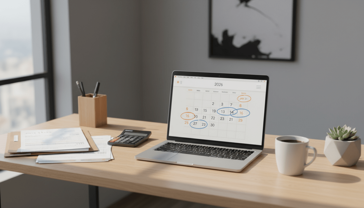 descubra os prazos fiscais de 2026 e organize sua agenda financeira como trabalhador independente para manter suas obrigações em dia e evitar multas.